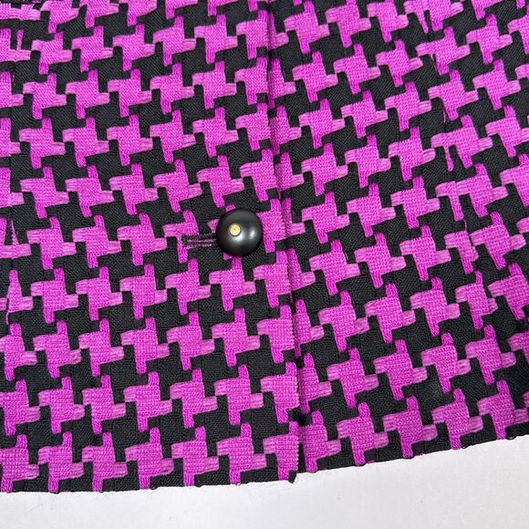 Vintage Mondi City Blazer Jacket Womens Size EUR 44 Wool Blend Houndstooth 90s - Picture 4 of 9